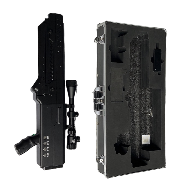  郧西手持便携式枪型低空防御反制四通道A型